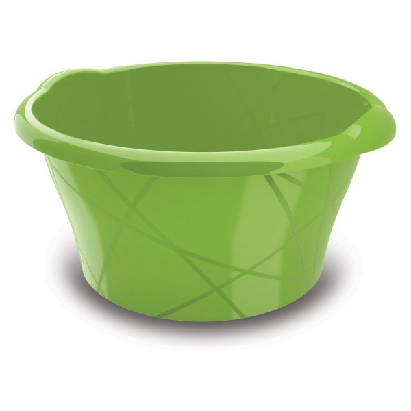 Umývadlo plastové kulaté M - zelené 16 litrů