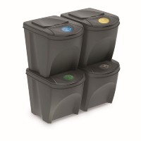 Sada odpadkových košů SORTIBOX, 4x25l
