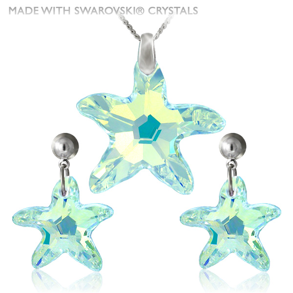Sada šperků Swarovski - Hvězda Crystal