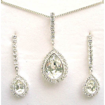 MHM štrasová souprava šperků Avril Crystal