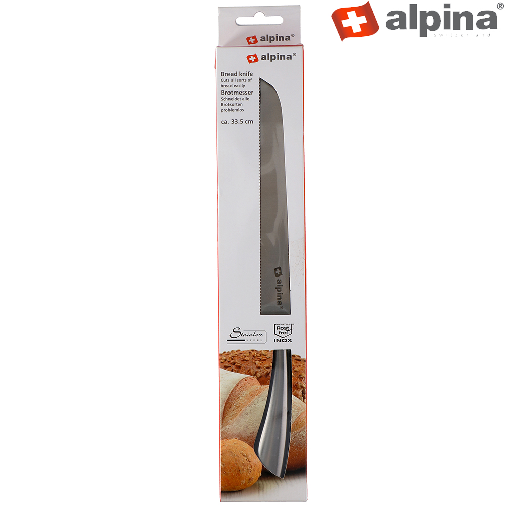 Nerezový nůž na chléb a pečivo 33,5 cm