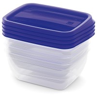 Set Food Box VEDO 4 x 0,75 L modrý