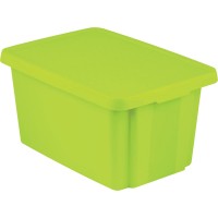 Úložný box ESSENTIALS 45l s víkem zelený