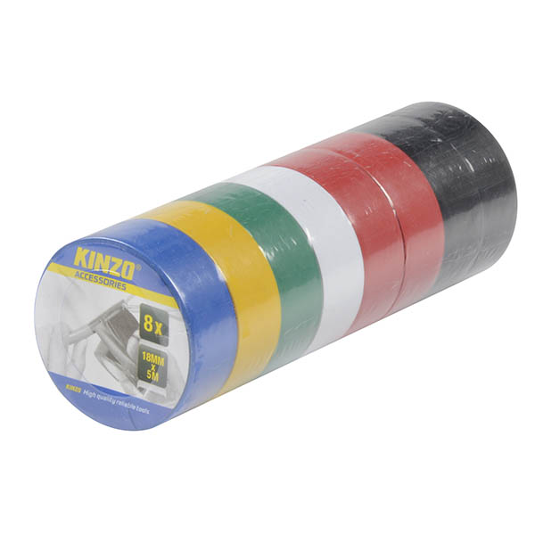 Sada barevných izolačních pásek PVC - 8 ks