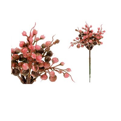 Dekorační květina - barva tmavě červená