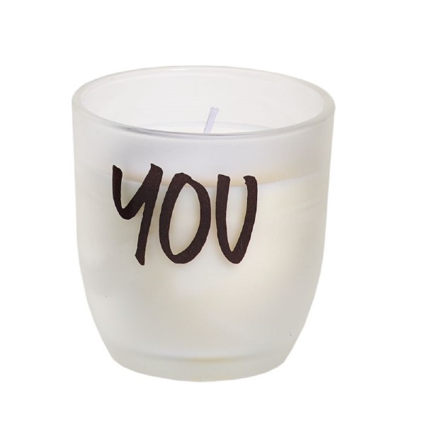 Svíčka ve skle s nápisem - YOU