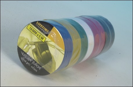 Sada barevných izolačních pásek PVC, 8 ks