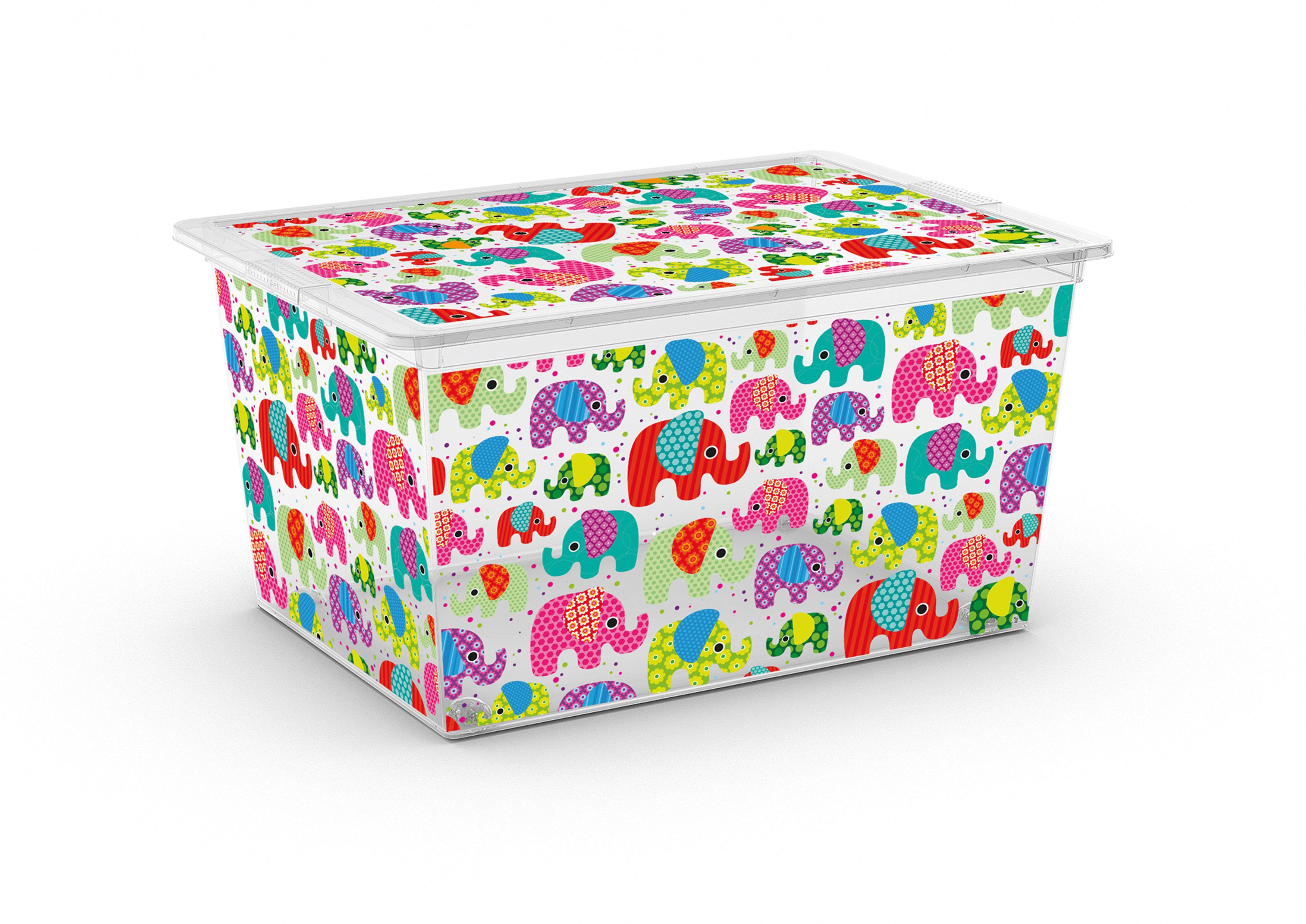 Úložný box Style Tender Zoo XL, 50l s kolečky