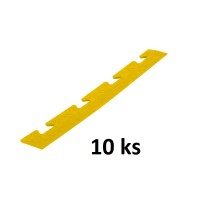 Lišta F/K ArtPlast Tenax Mandorlata PS50MAG/F, žlutá, 10ks