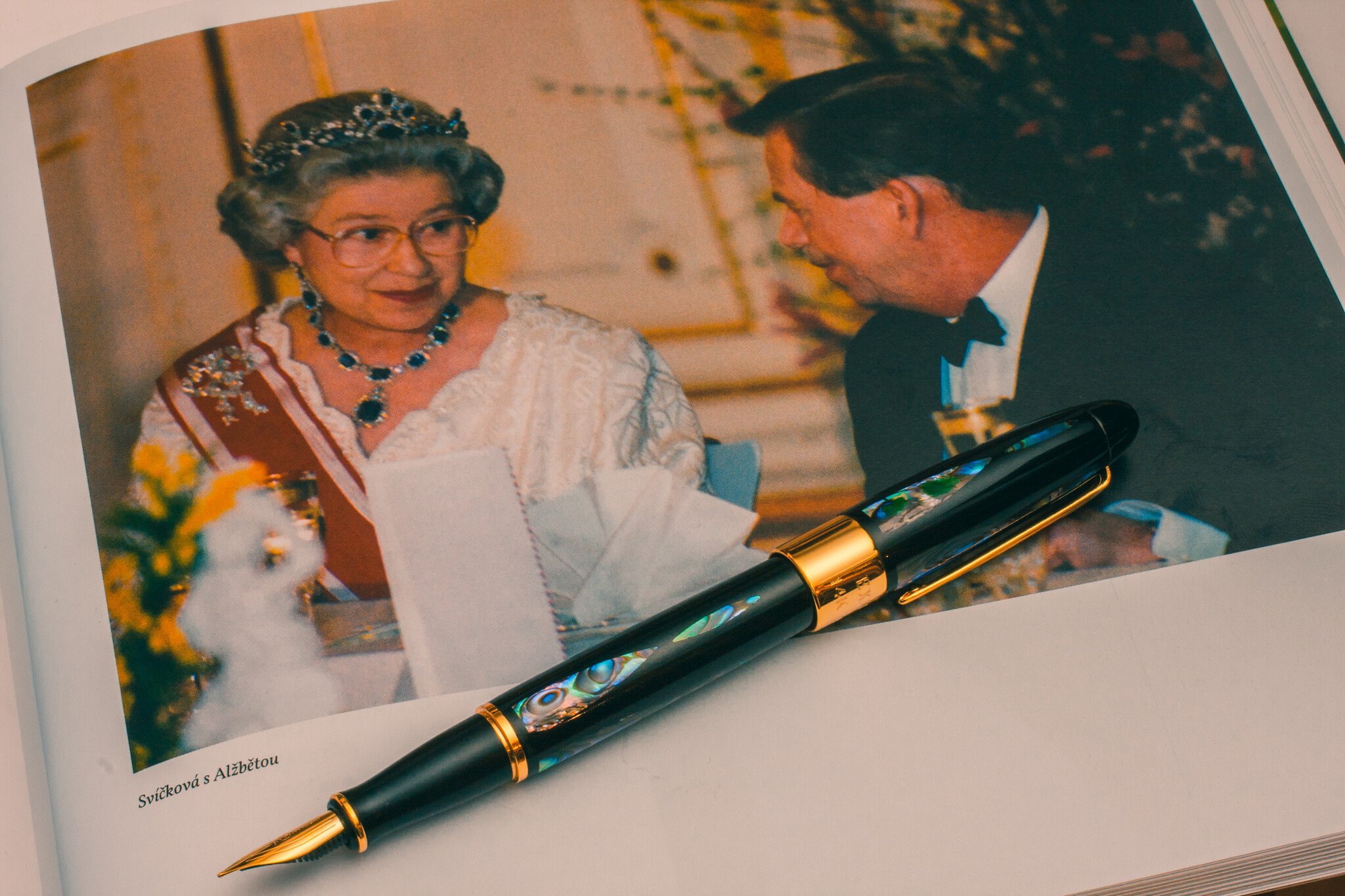 Plnící pero - hrot 14k zlato, Imperator, limitovaná edice, Václav Havel - Prezidentská kolekce