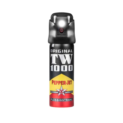 TW1000 Pepřový sprej Jet Classic s LED světlem a pružinovým bezpečnostním uzávěrem 63 ml  TW1000